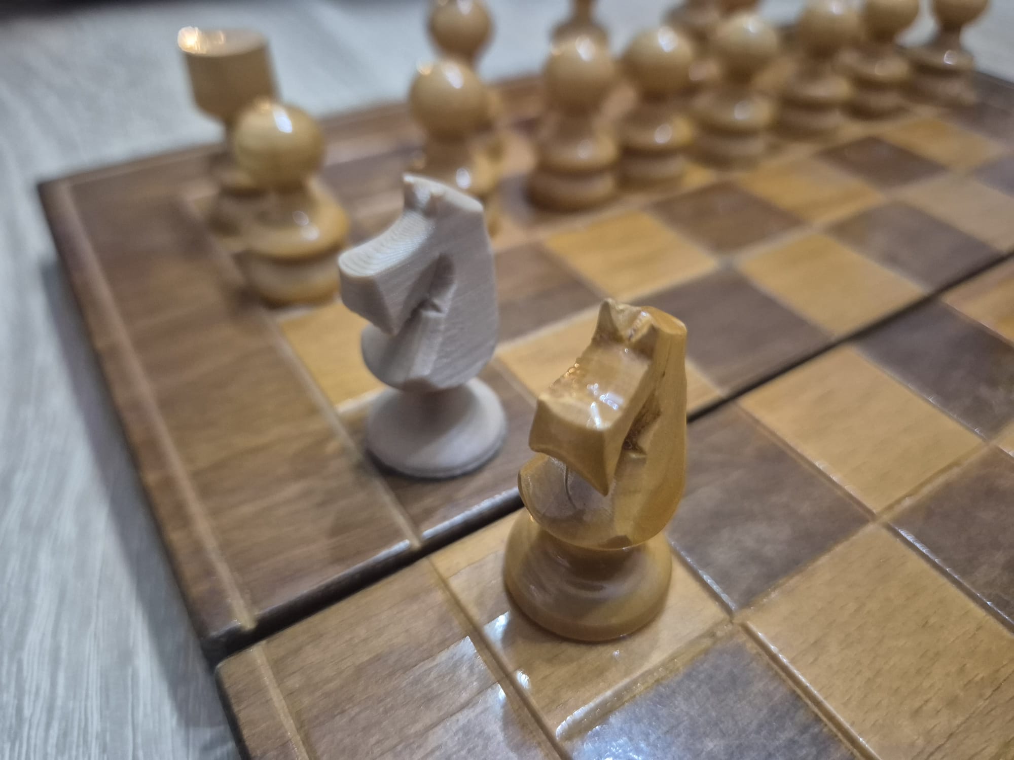 Classic Wooden Chess Set – Fully 3D Printable | Elegant, Timeless Design