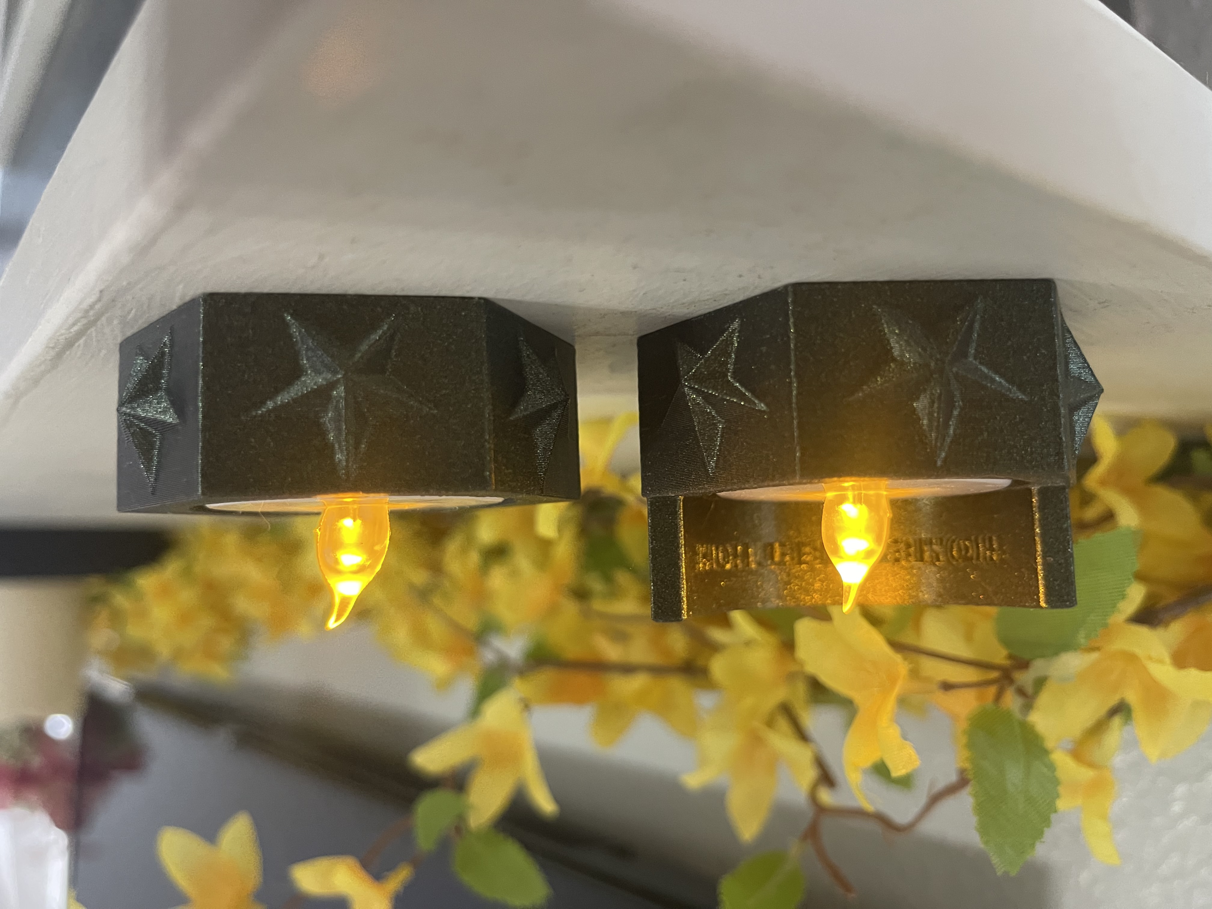 HEX STAR TEA LIGHT HOLDERS