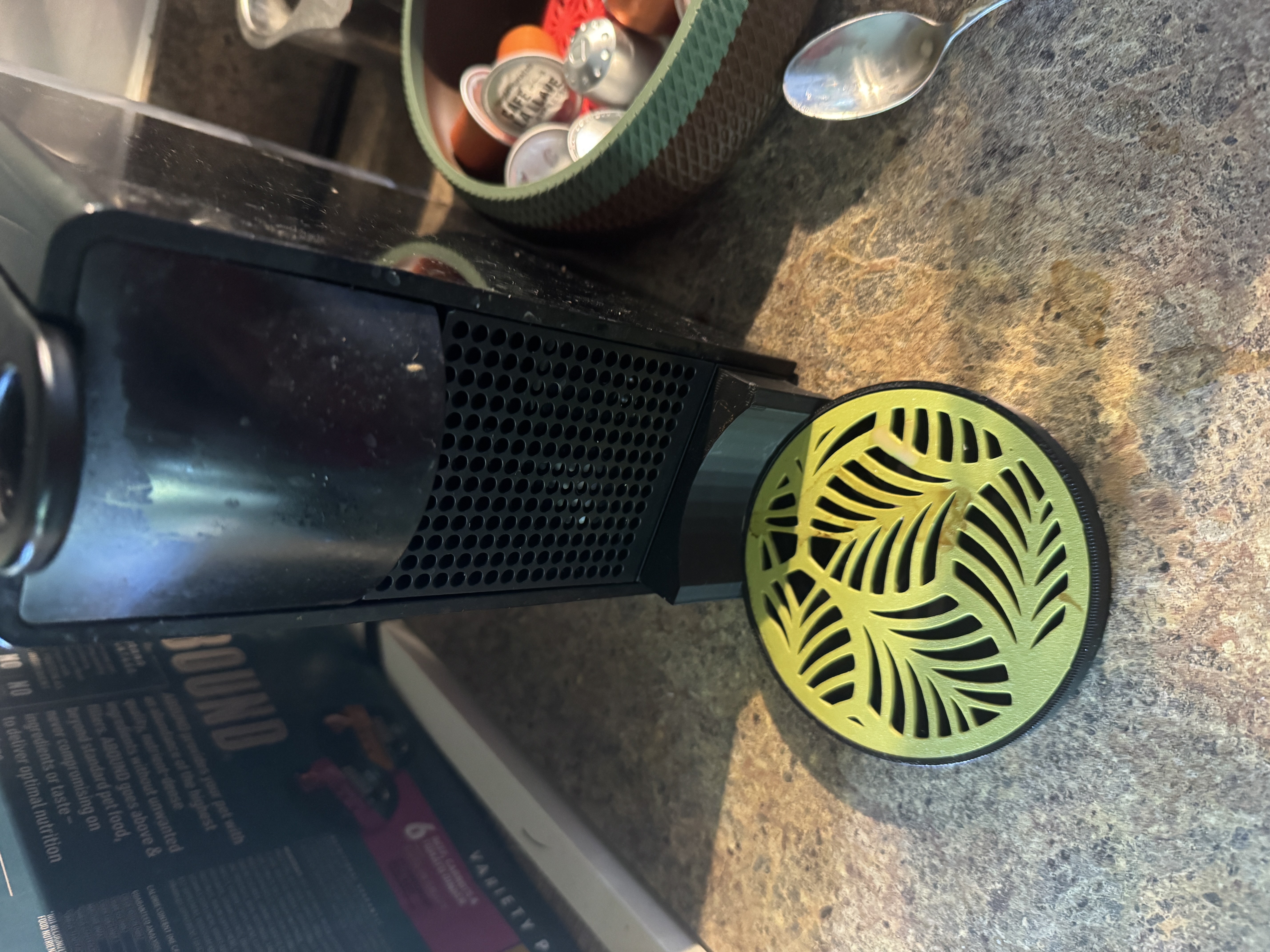Nespresso Mini Essenza low profile decorative drip plate