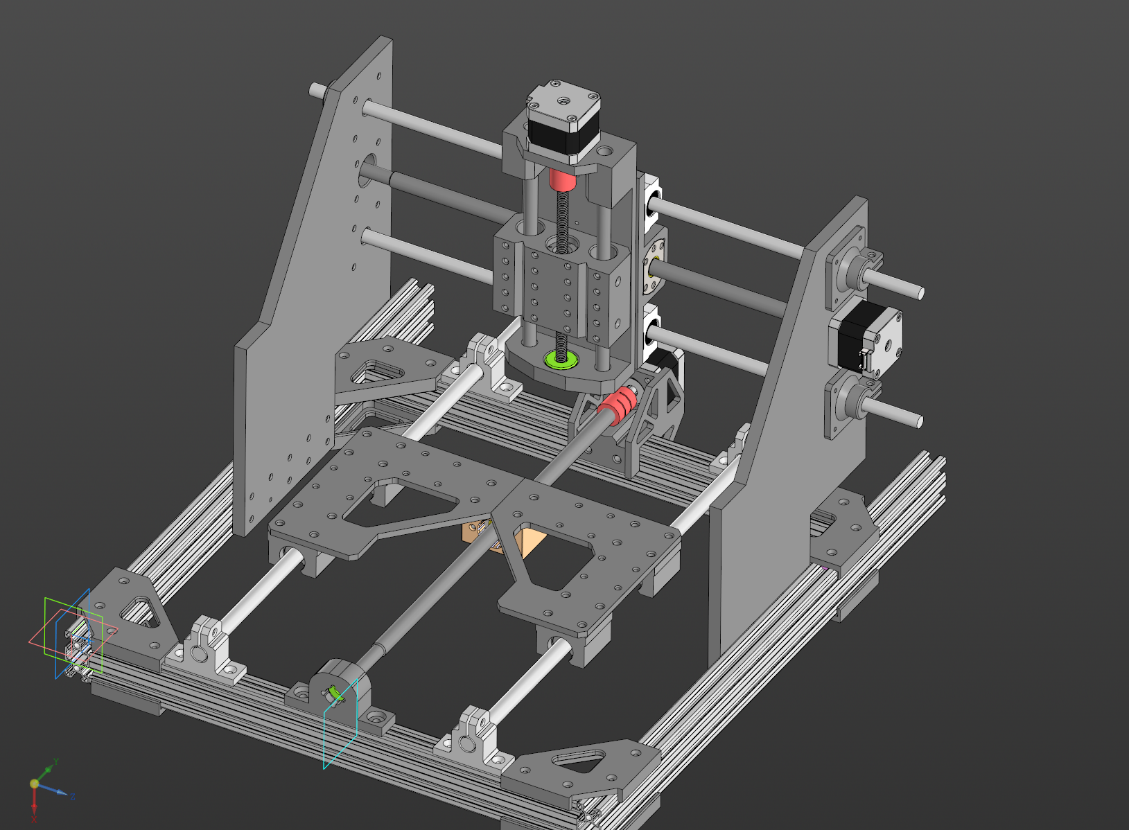 Router CNC and Laser ( in development / Компас 3D ) 3D model