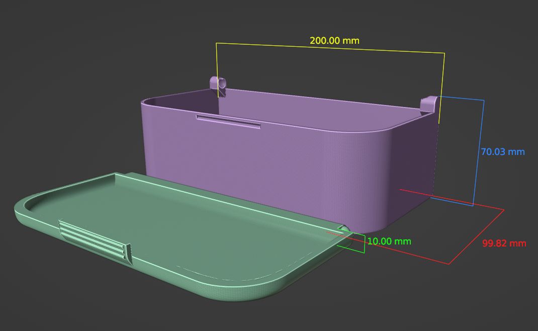 Miniatura 2 do modelo 3D Large box (no support needed)