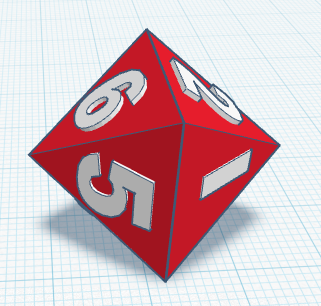 8 sided dice (d8)