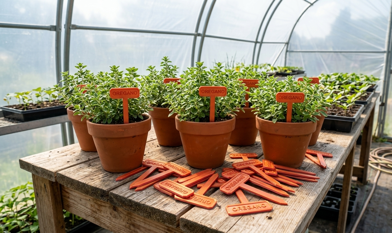 Premium 3D Printed Oregano Herb Garden Marker