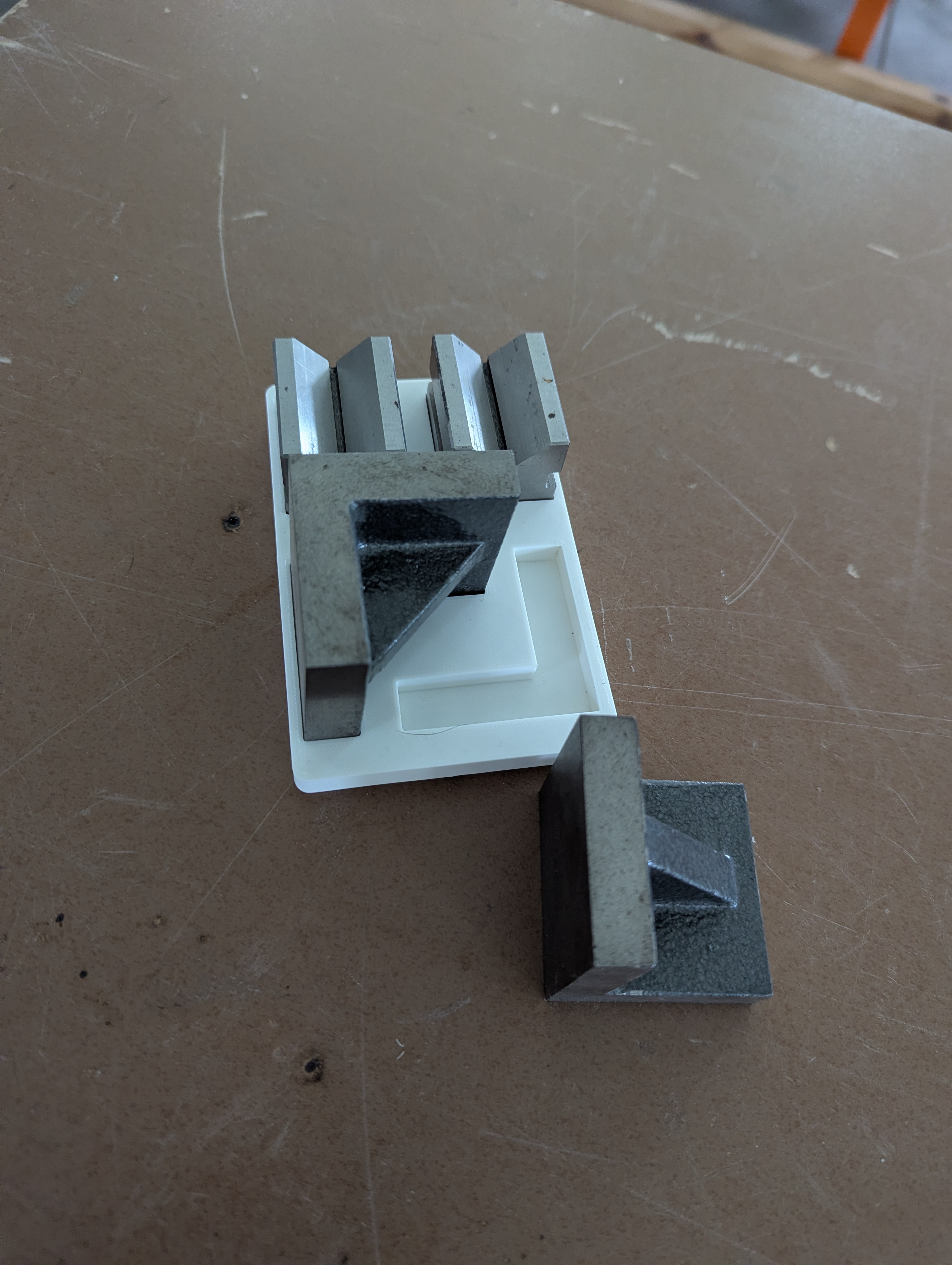Gridfinity - Angle block and V block storage tray
