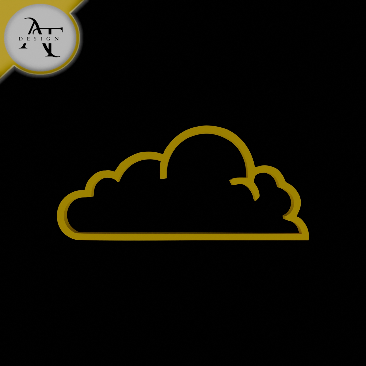 Simple Cloud Symbol - 2D Art