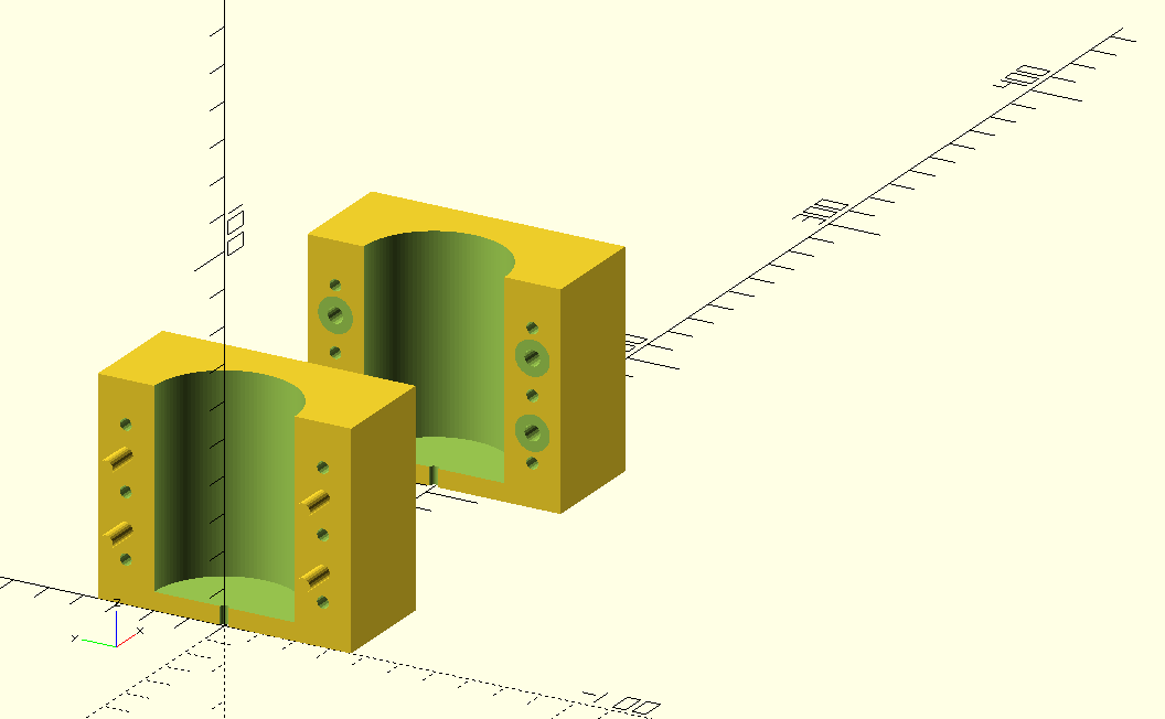 Parametric Candle Mold — Two-Part Rectangular Block — thumbnail 3