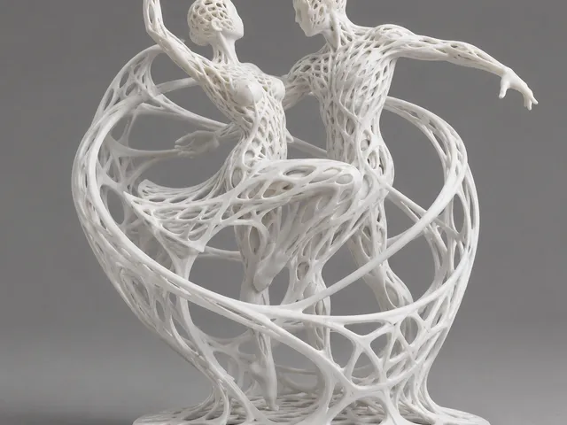 Tanzende Formen / Dancing forms in Lattice-Struktur