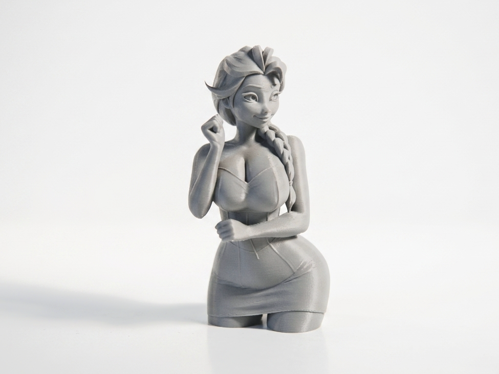 Elsa Frozen Bust Disney Princess 3D Printable