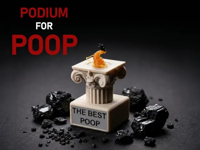 Podium for Poop – Show Off Your Best Poop!