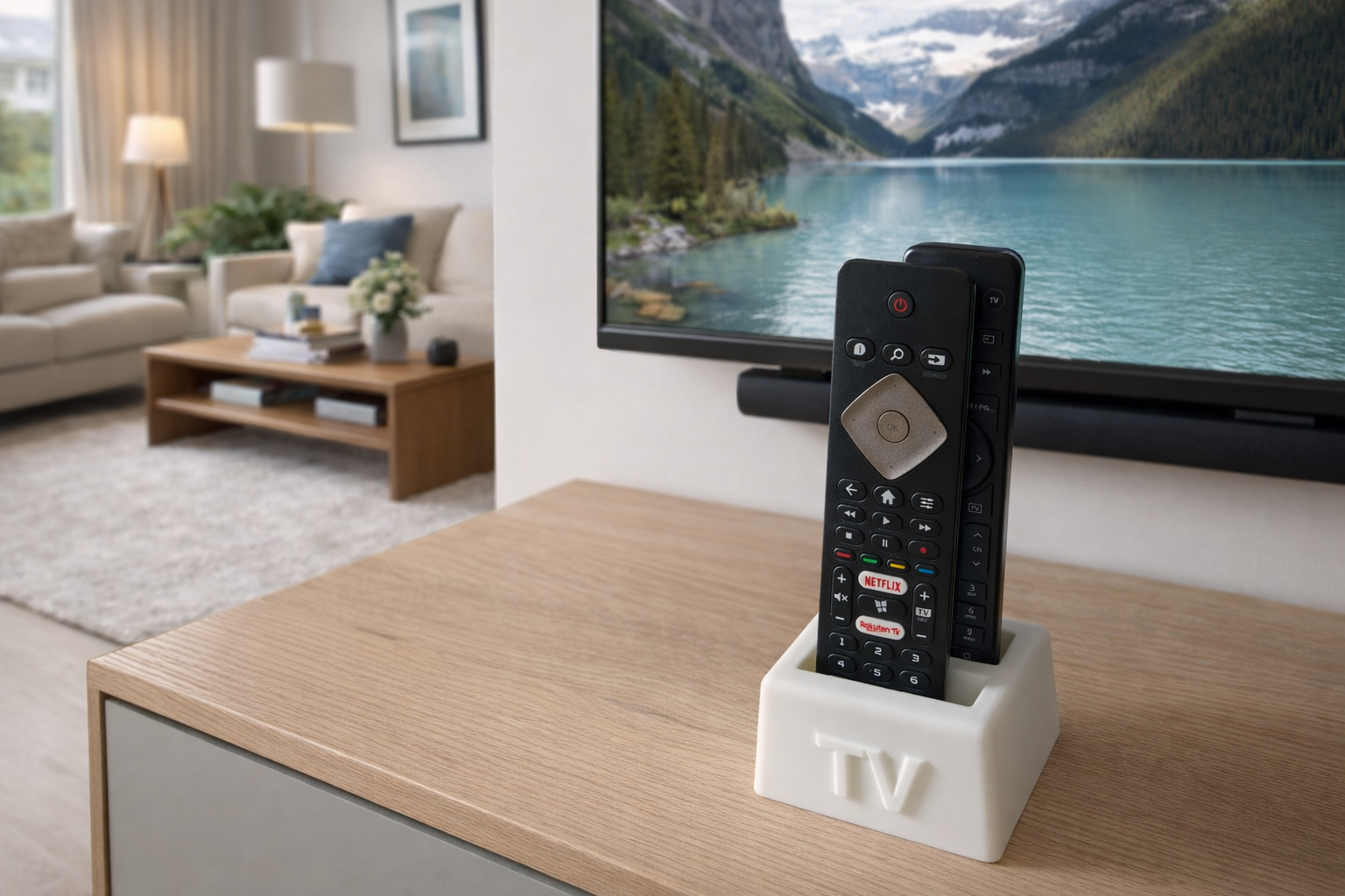 TV remote holder 3D model