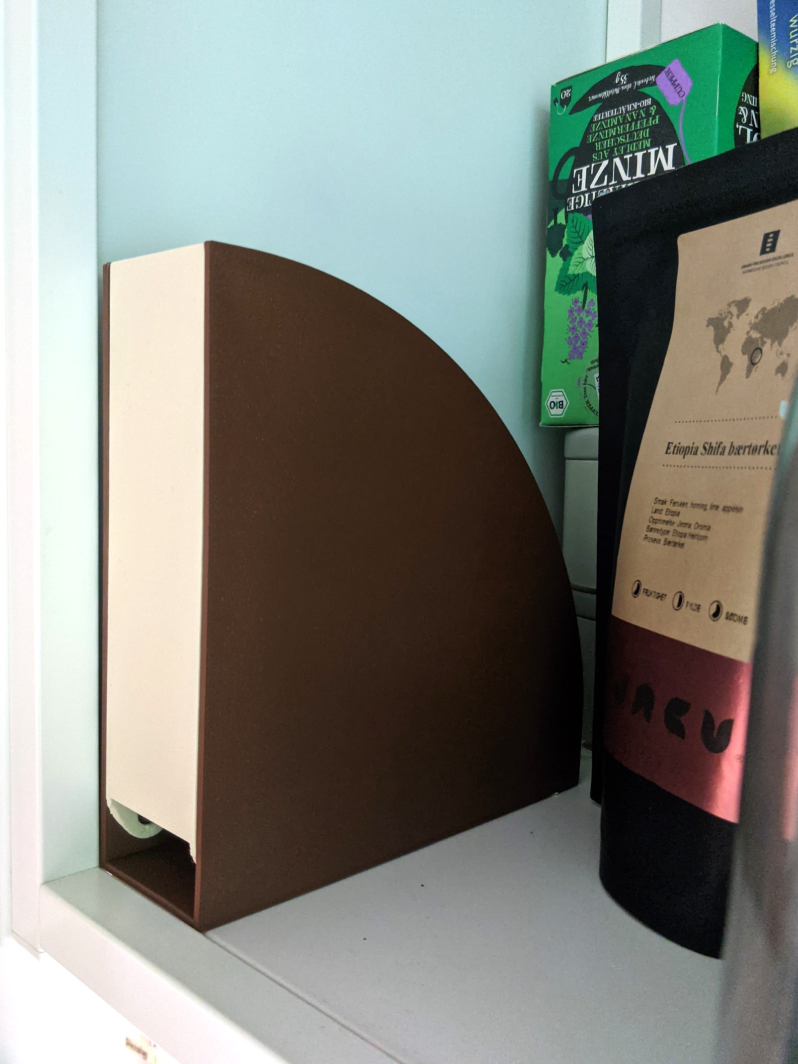 Pour Over Coffee Paper Filter Holder and Container For Size 4 Filters