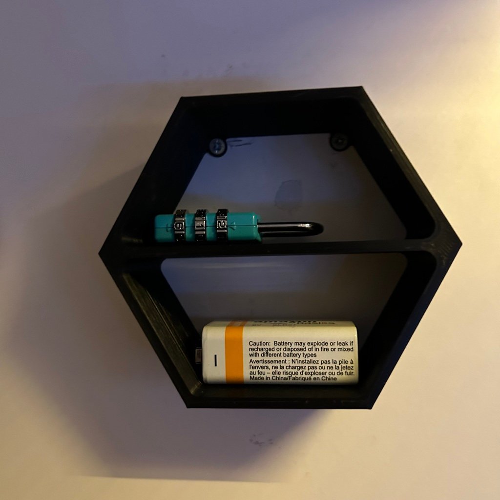 Hexagonal Shelf by MaroDavide | Download free STL model | Printables.com