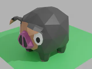 Low Poly Lechonk (Pokemon) by Marshsnake | Download free STL model ...