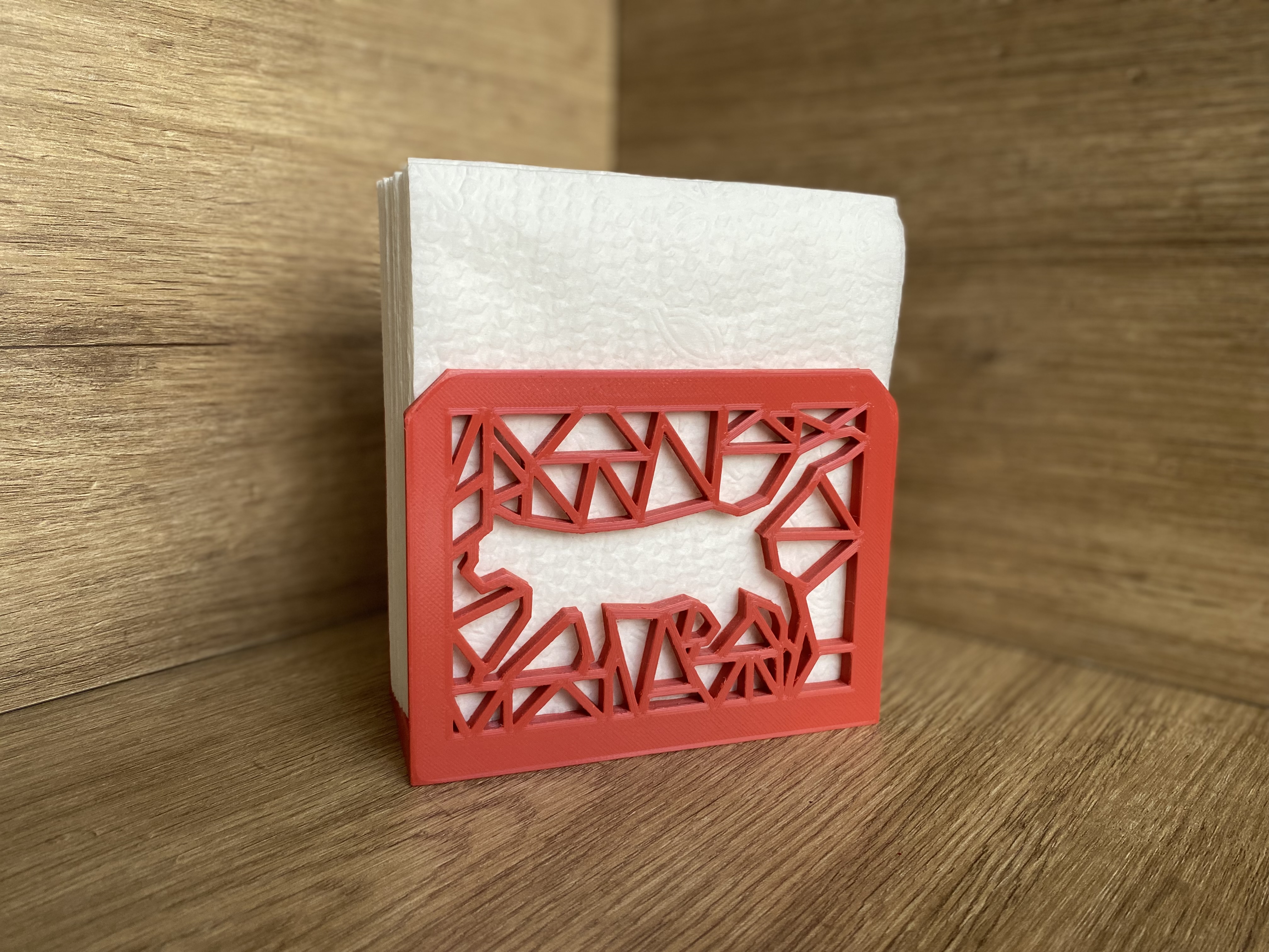 Low-Poly Napkin Holder Cat&Dog