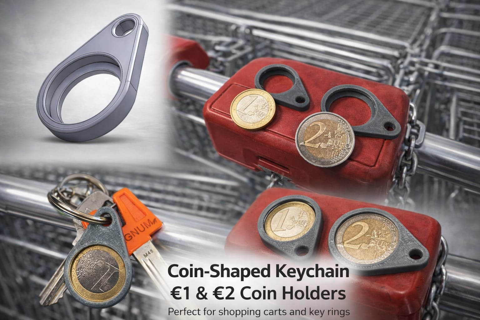 coin holder keychain