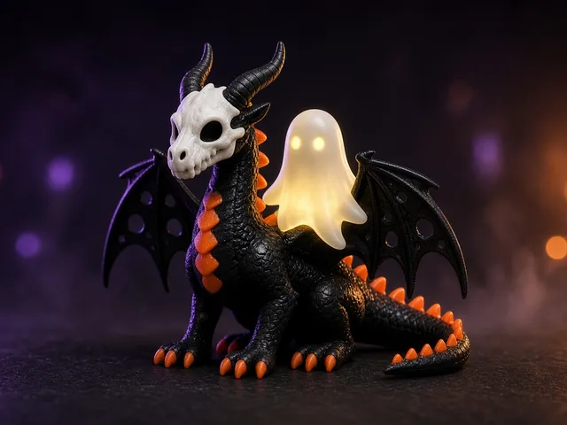 3D Printed Ghostbound Hollow Lantern - Dragon & Ghost!