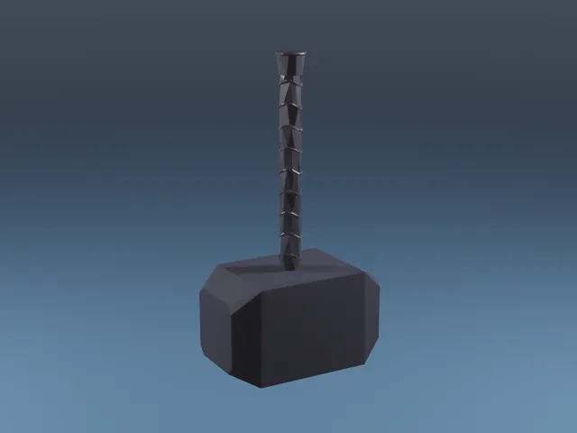 Mjolnir - Low Poly