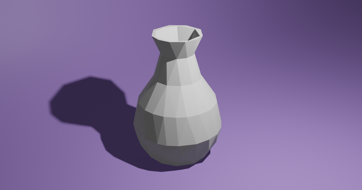 Low Poly Vase by Jelle Avocado Download free STL model