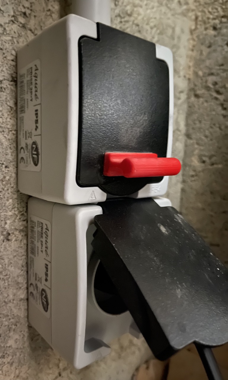 Small Handle to glue for electrical outlet 30mm by 10mm