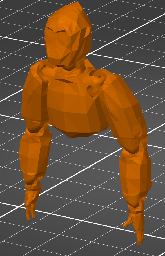 Gorilla Tag Figure Fully Articulated Arms by Apxscott Download free STL model Printables