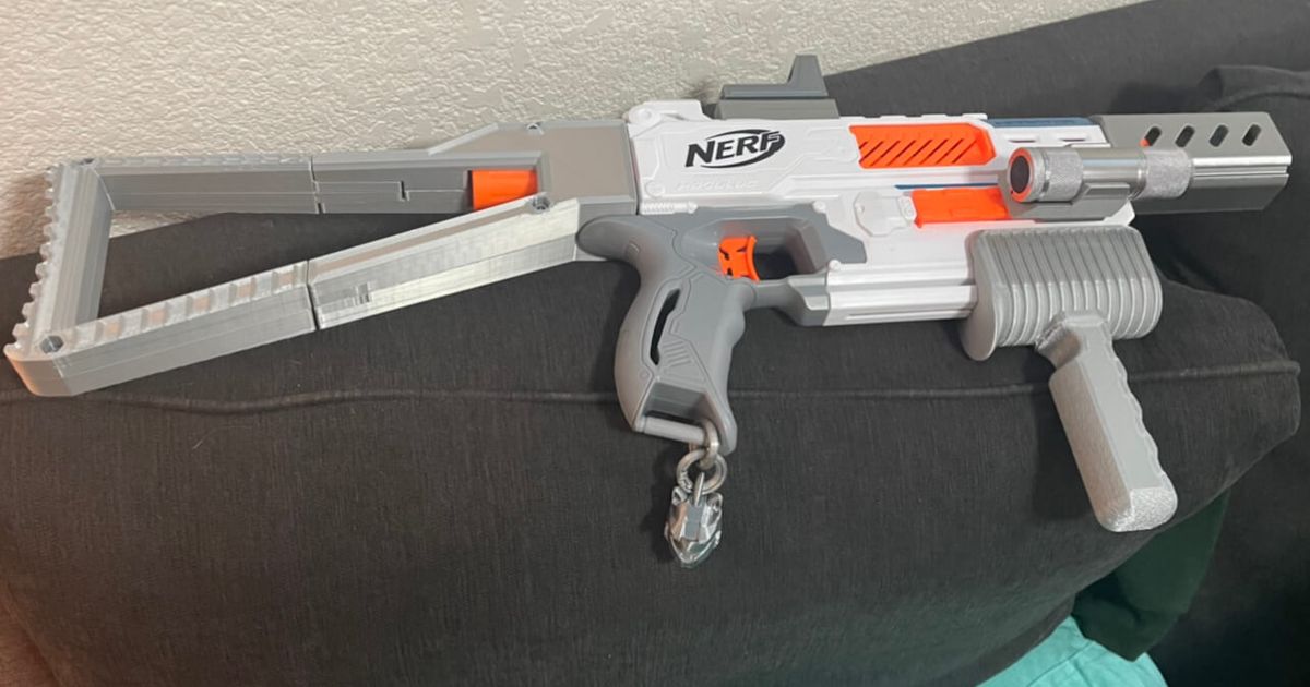 Nerf Mediator Pump Grip by TylerDanger | Download free STL model ...