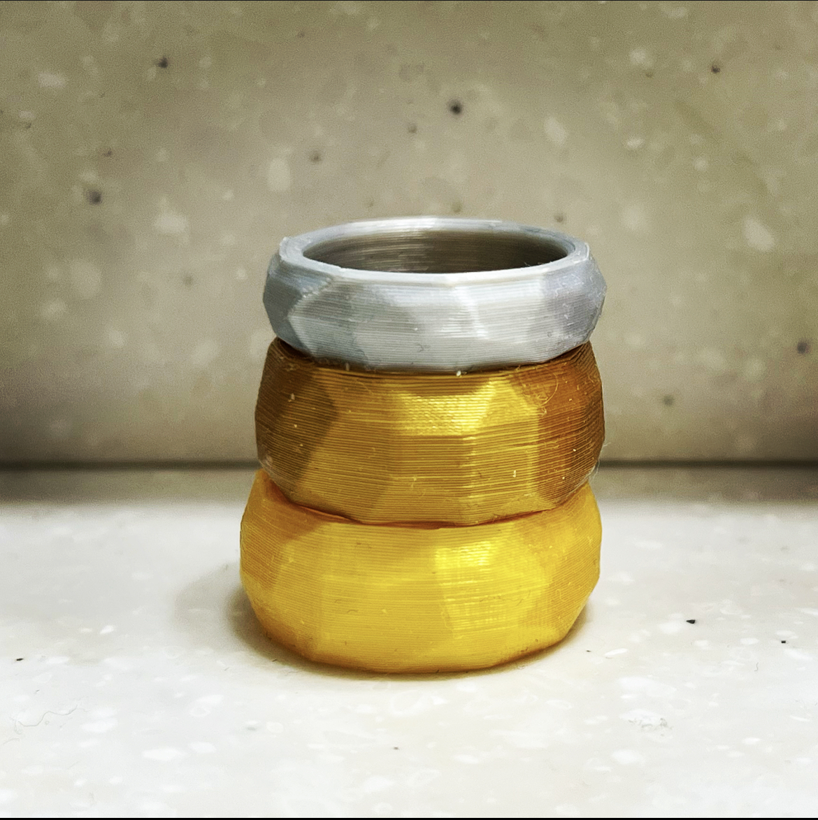 Miniatura 3 do modelo 3D Wide Low Poly Ring