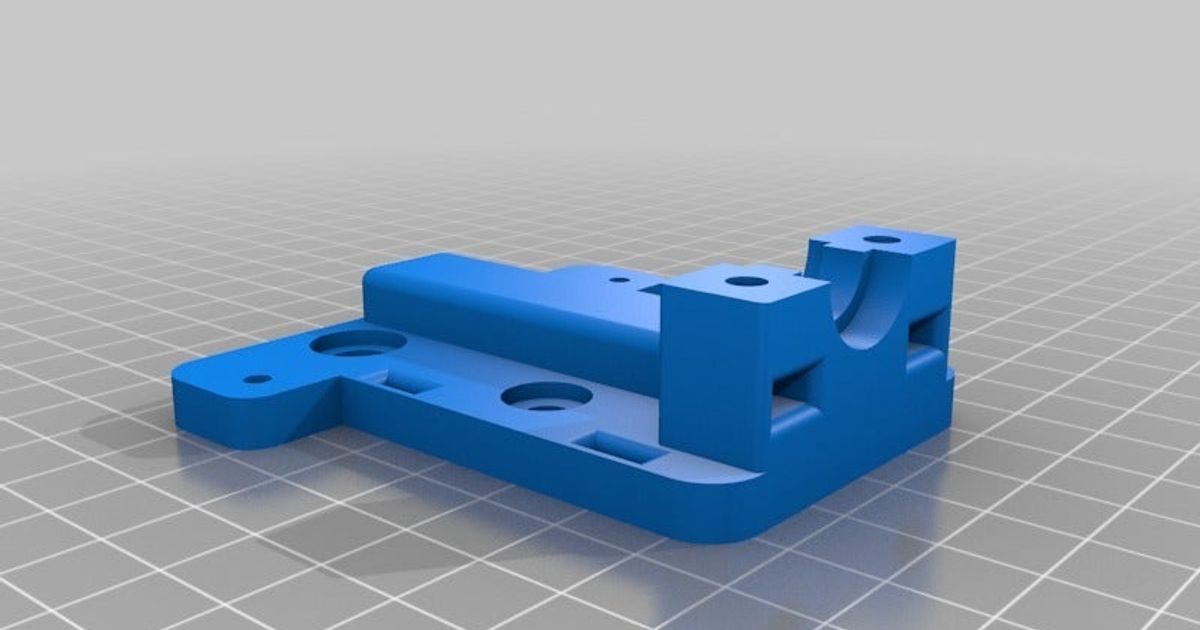 Mini V-Wheel Carriage for E3D v6 Extruder by polykyri | Download free ...