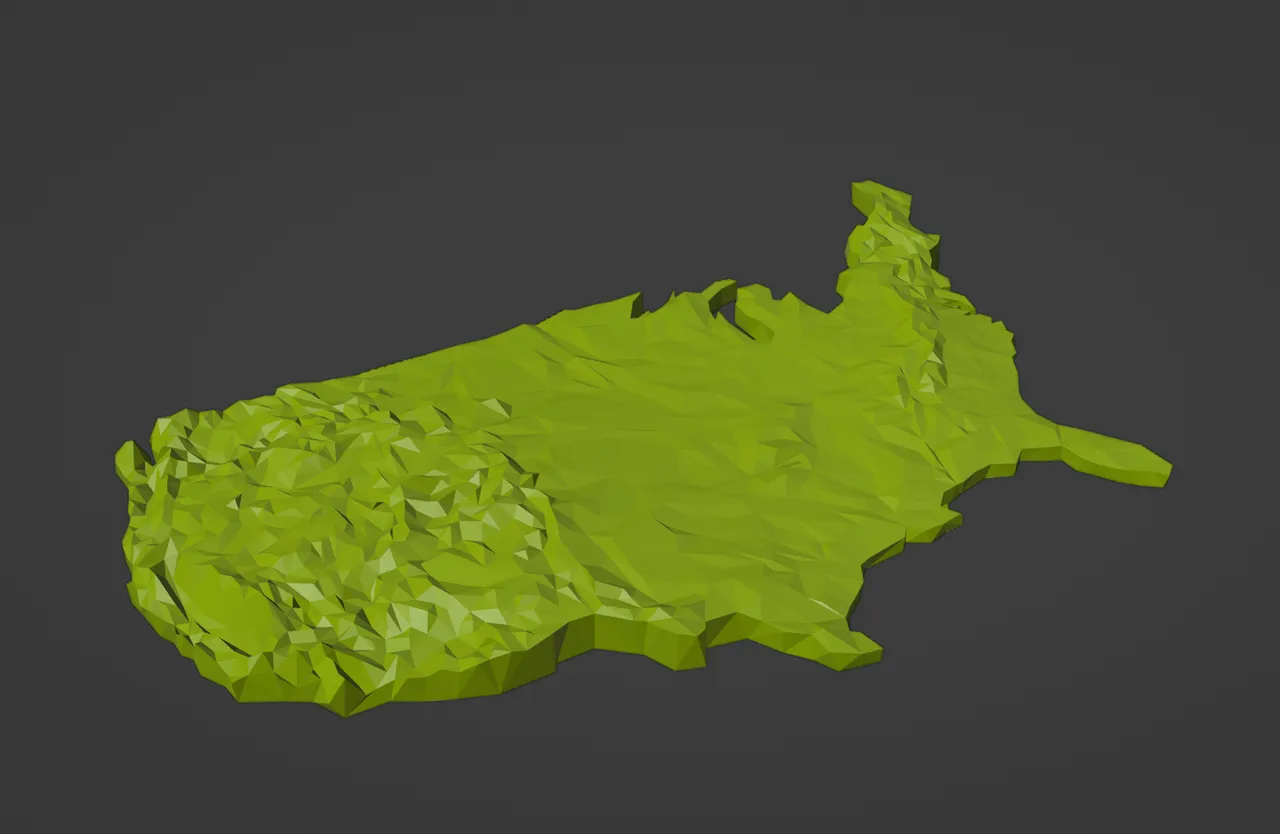 Low Poly USA Lower 48 States by ansonl | Download free STL model ...