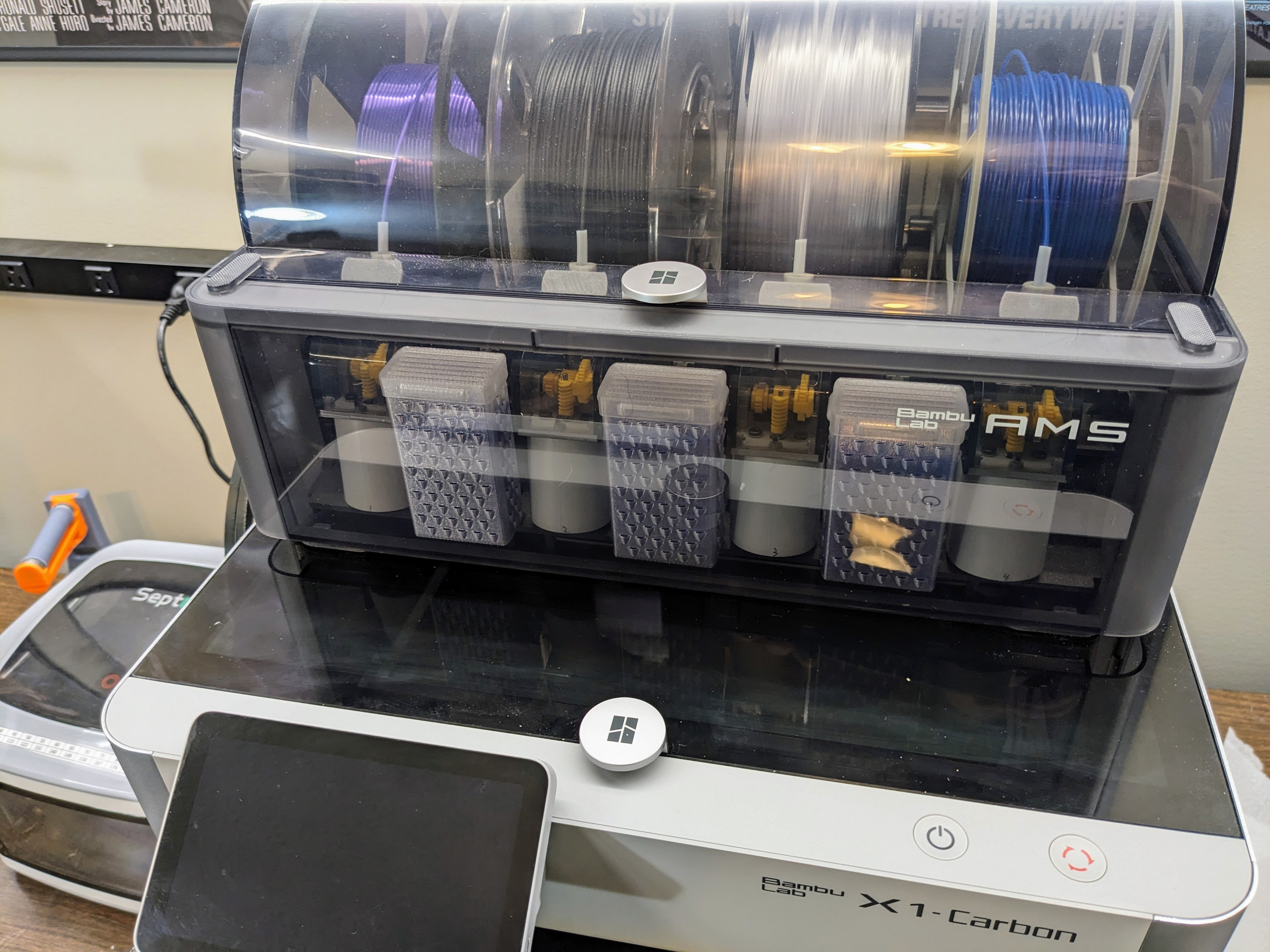 Vase Mode Desiccant Container for the Bambu Lab AMS by MortalWombat