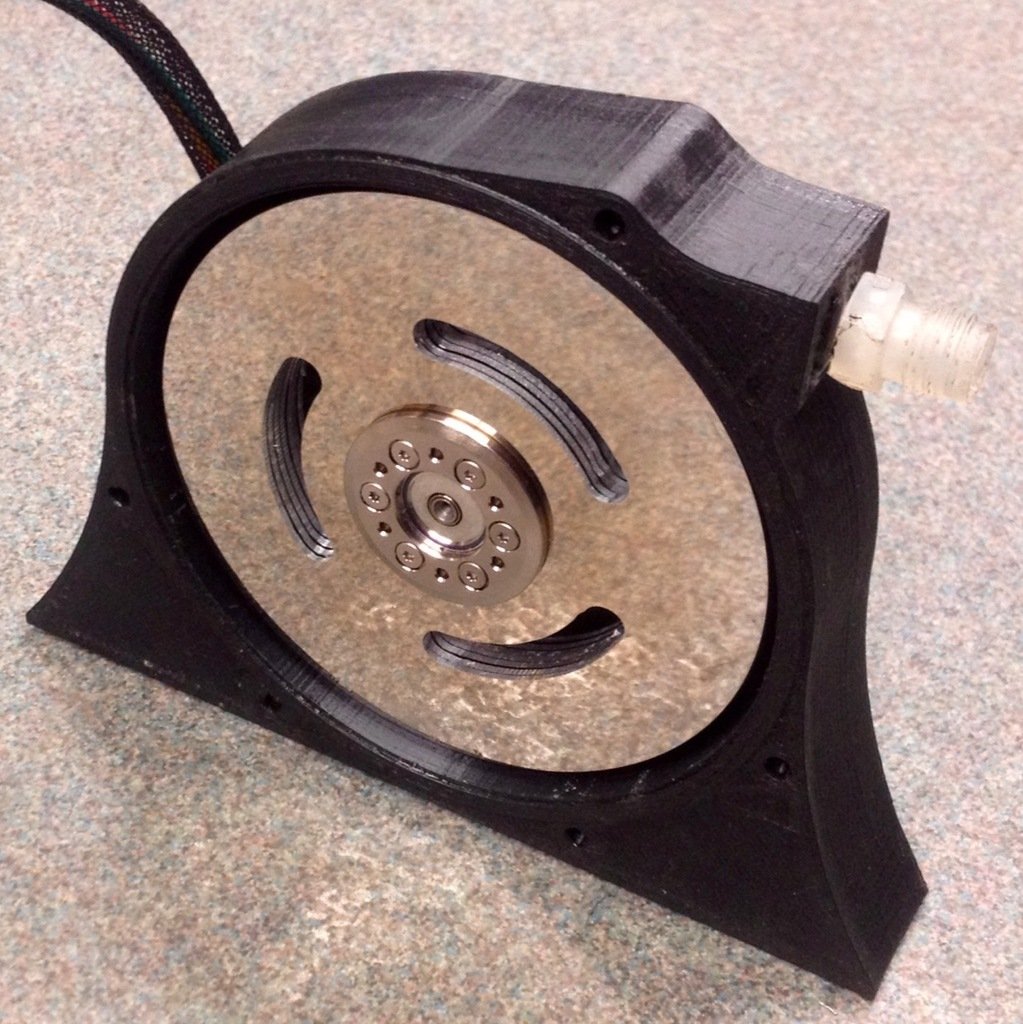 Hard Drive Printable Tesla Turbine 3-Phase Generator