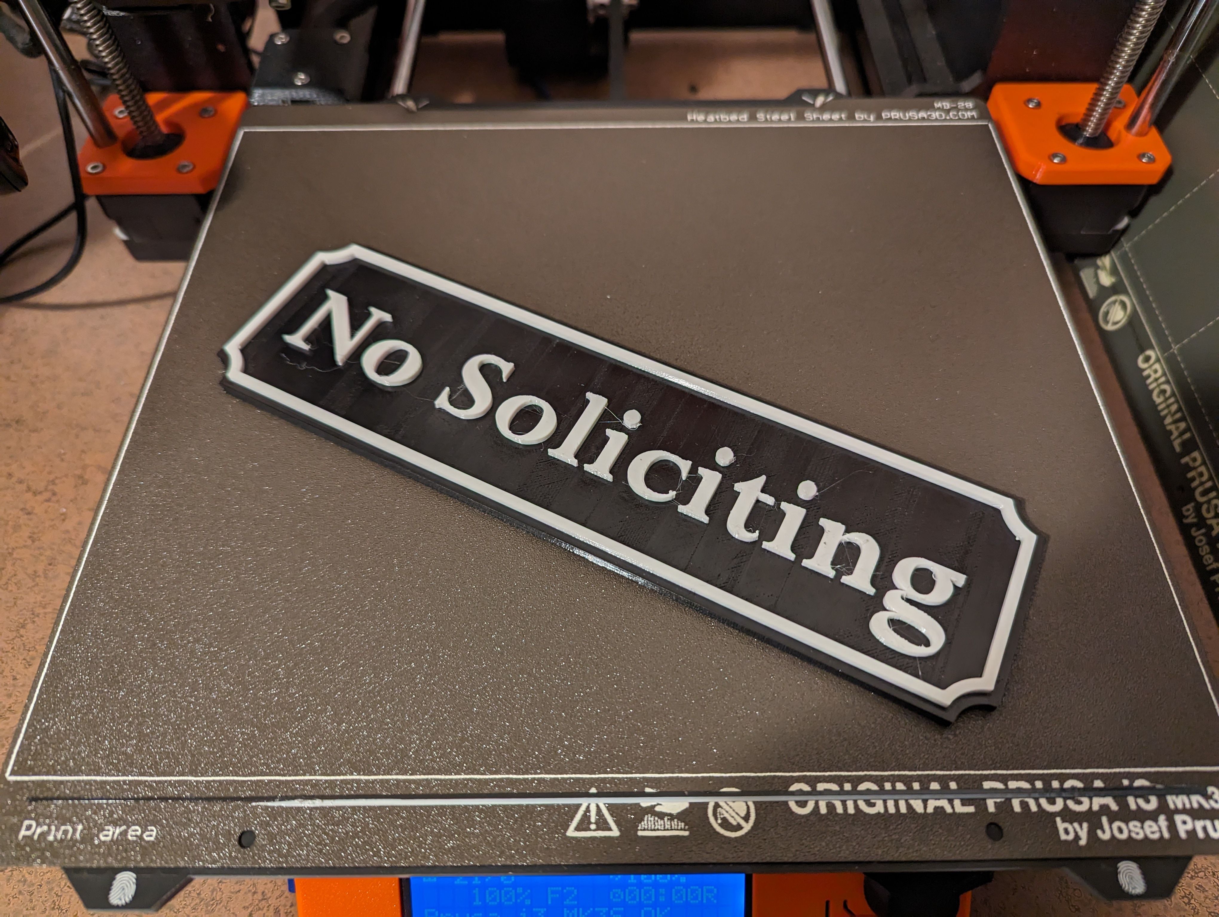 "No Soliciting" Sign - IMPROVED