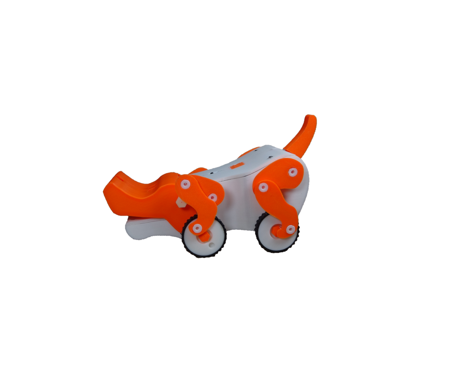 3D Printed Hungry Hound that Can be fitted with DC Motor and Infrared sensor.