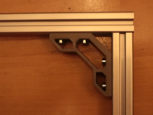 20x20 Extrusion corner bracet for M4 screws