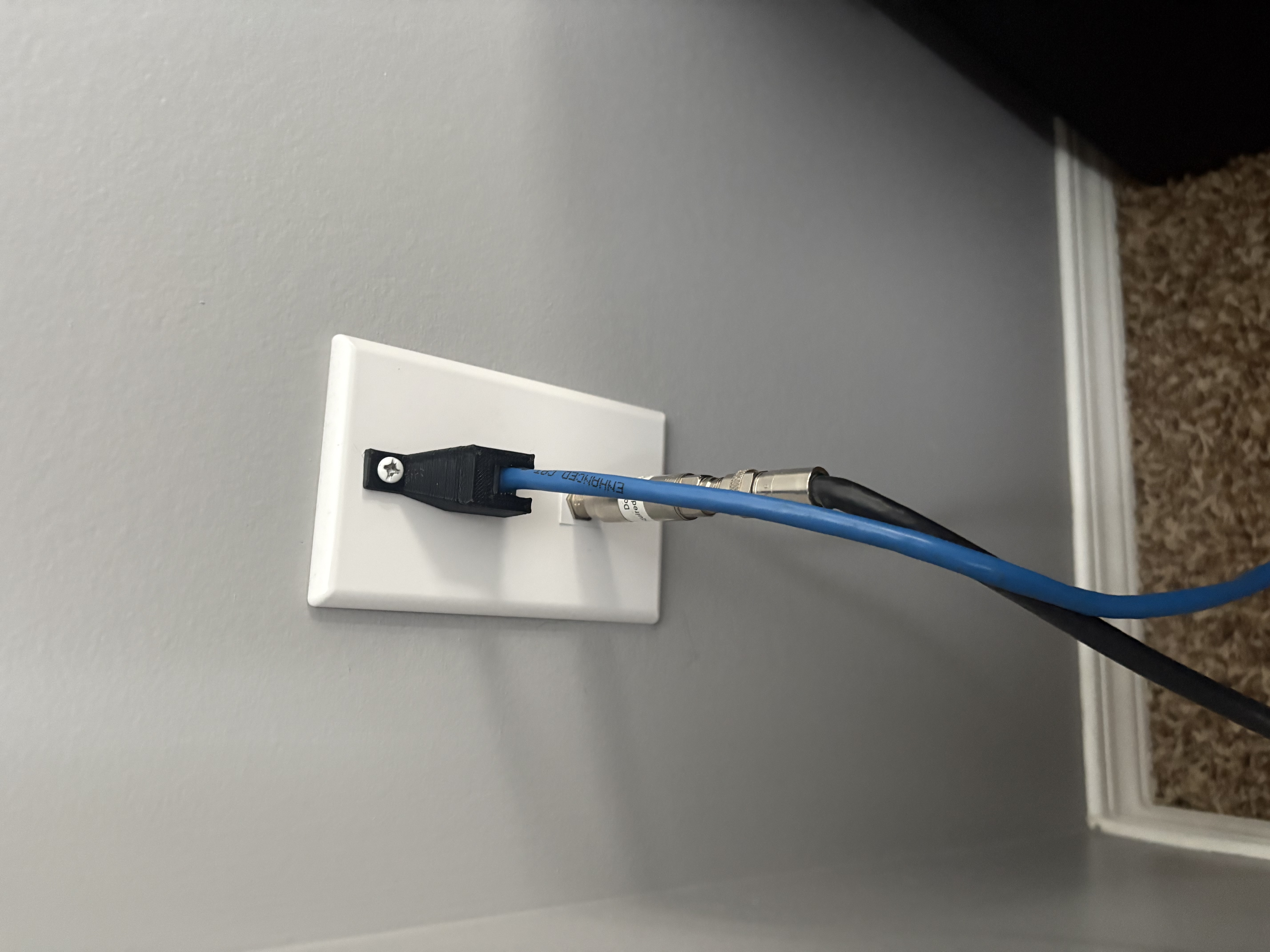 CAT-6 Keystone Wall Ethernet Holder