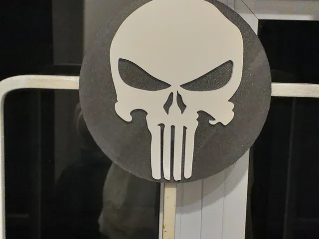 Large 2 manual color Punisher Medal