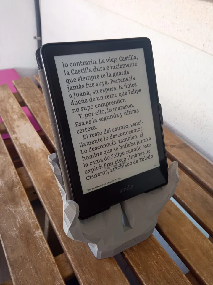 3D Printable Protector de Kindle y soporte de lectura by cadiz 3d