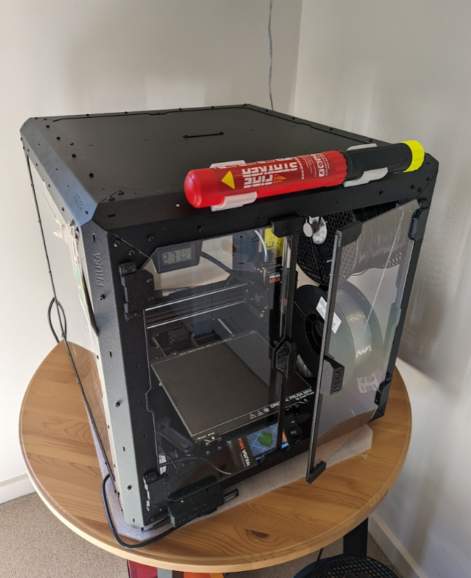Prusa Enclosure Fire Suppressor bracket (FSS 100)
