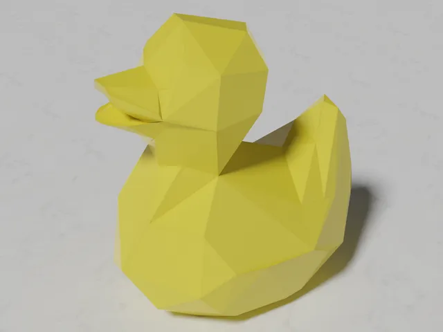 Low Poly Rubber Duck