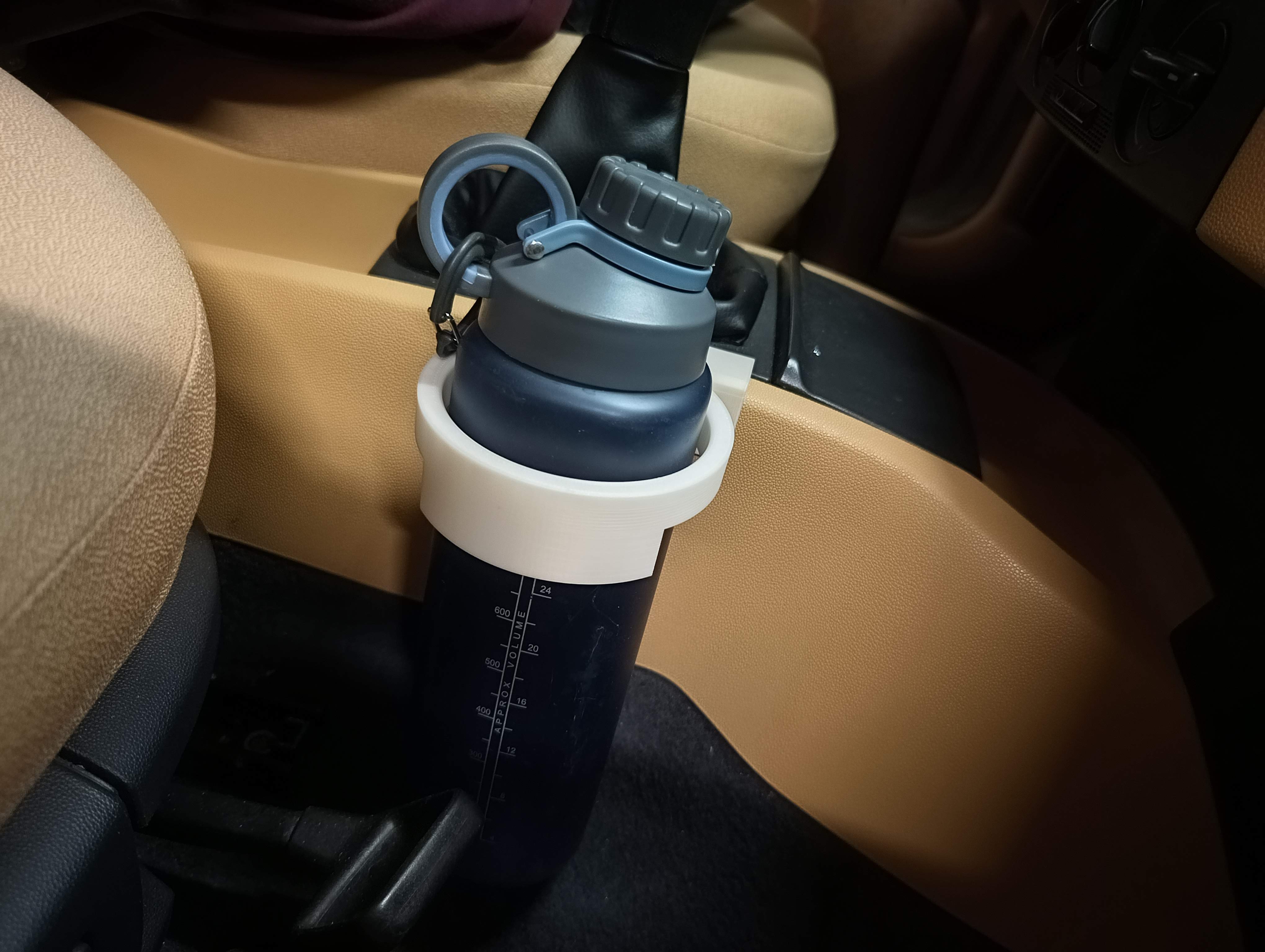 Skoda Fabia center console bottle holder