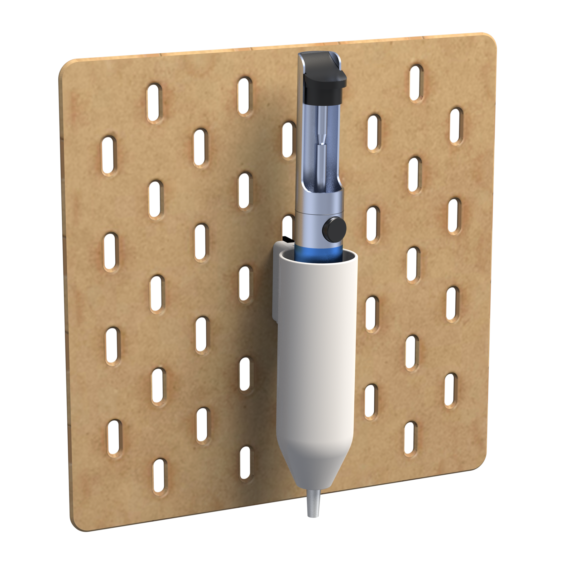 Ikea SKADIS holder for large desoldering pump(universal hook)