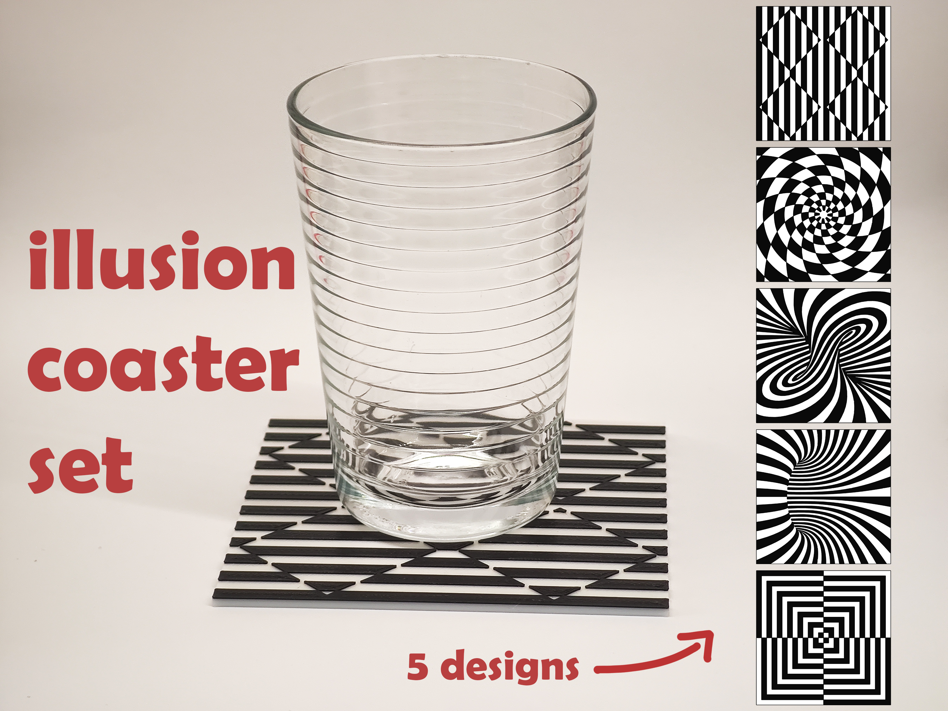 Illusion coaster set