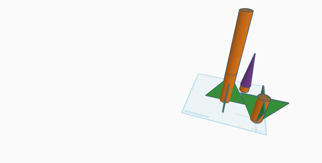 2 stage model rocket for 24mm by 95mm and 24mm by 70mm engines