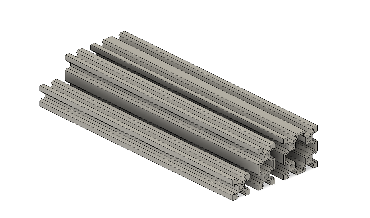 V Slot Extrusions 250mm 2020 2040 4040 By 3d Rejsen Download Free Stl