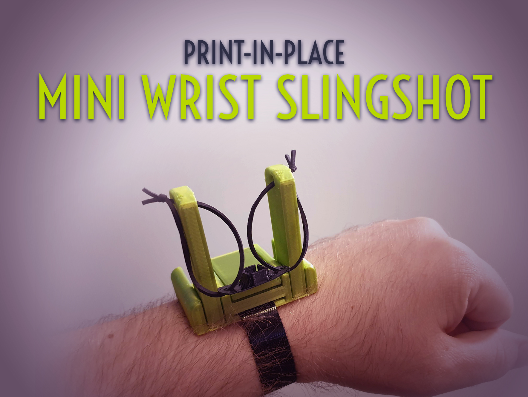Mini Wrist Slingshot (Print-in-Place)