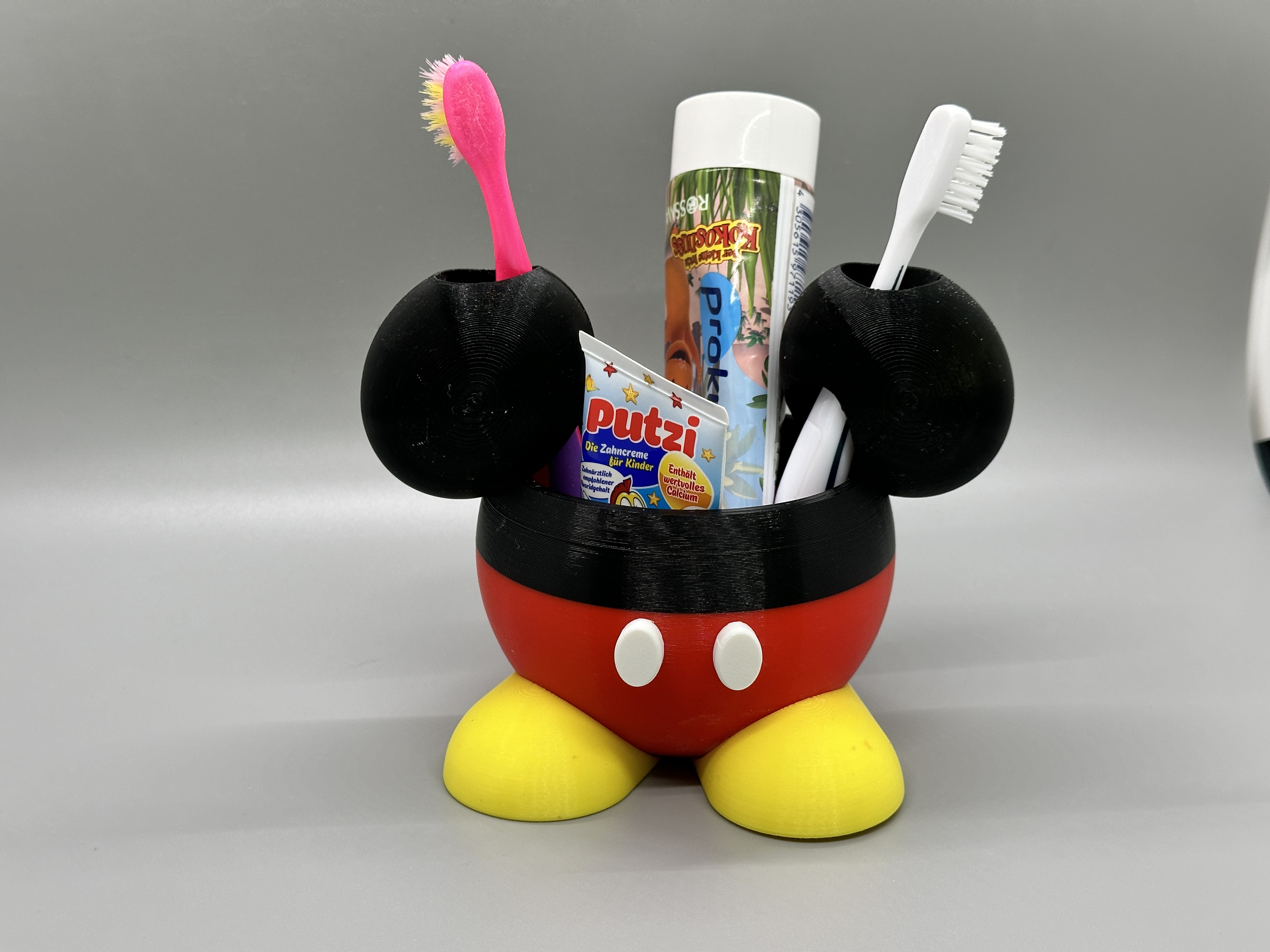 Mickey Mouse-themed Toothbrush and Toothpaste Holder