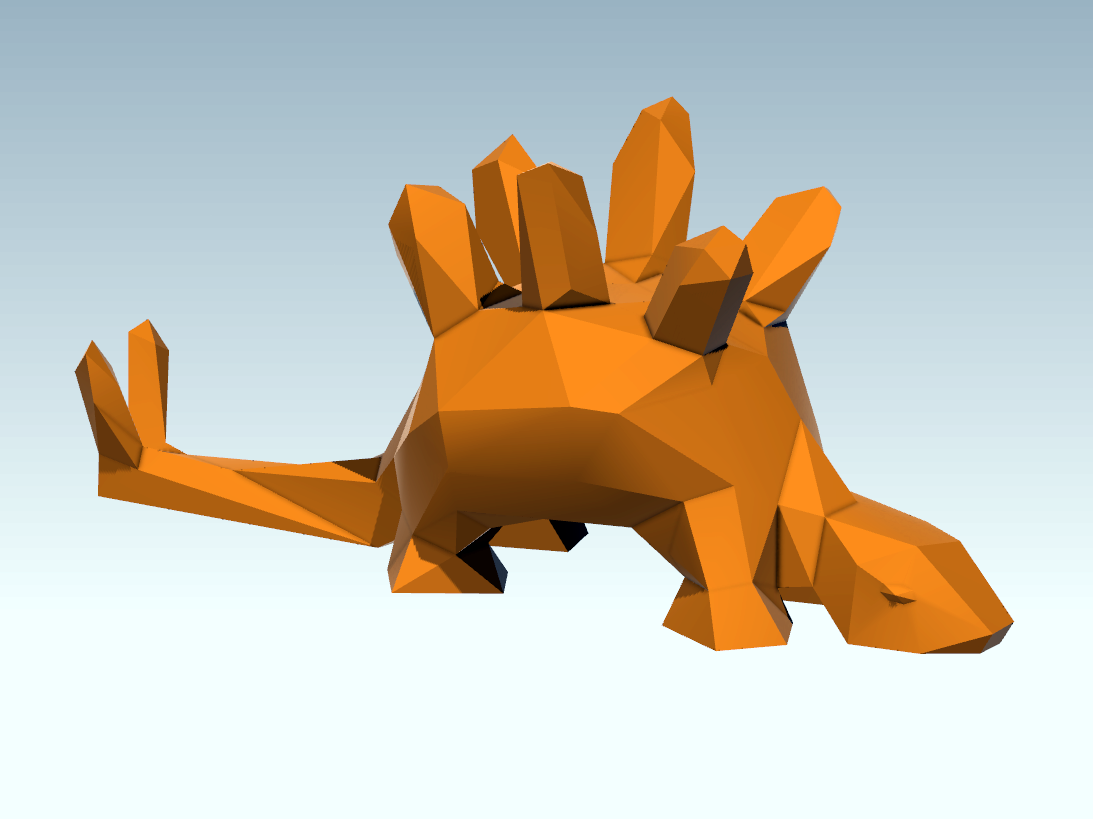 Miniatura 2 do modelo 3D Stegosaurus ring holder - Low Poly