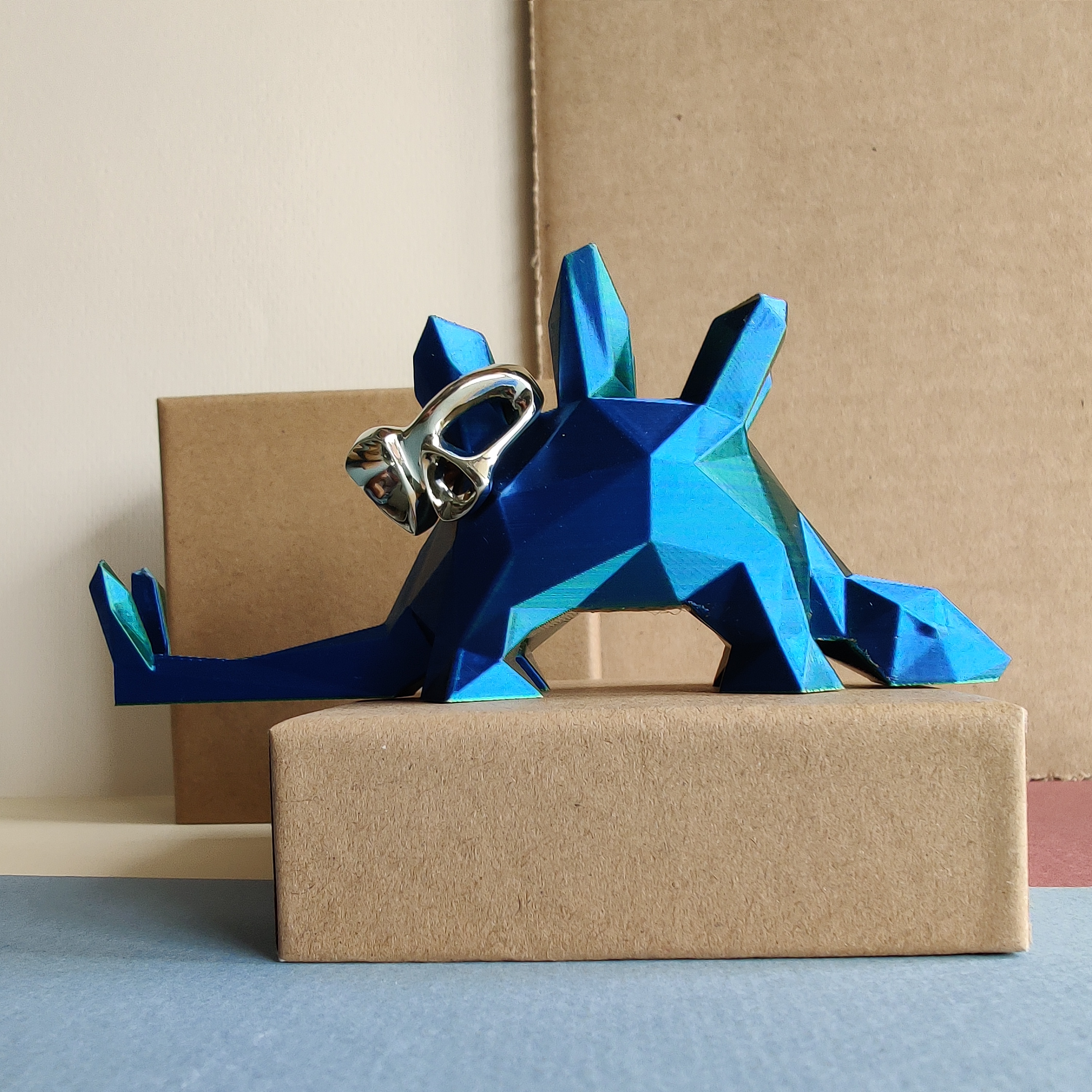 Miniatura 5 do modelo 3D Stegosaurus ring holder - Low Poly