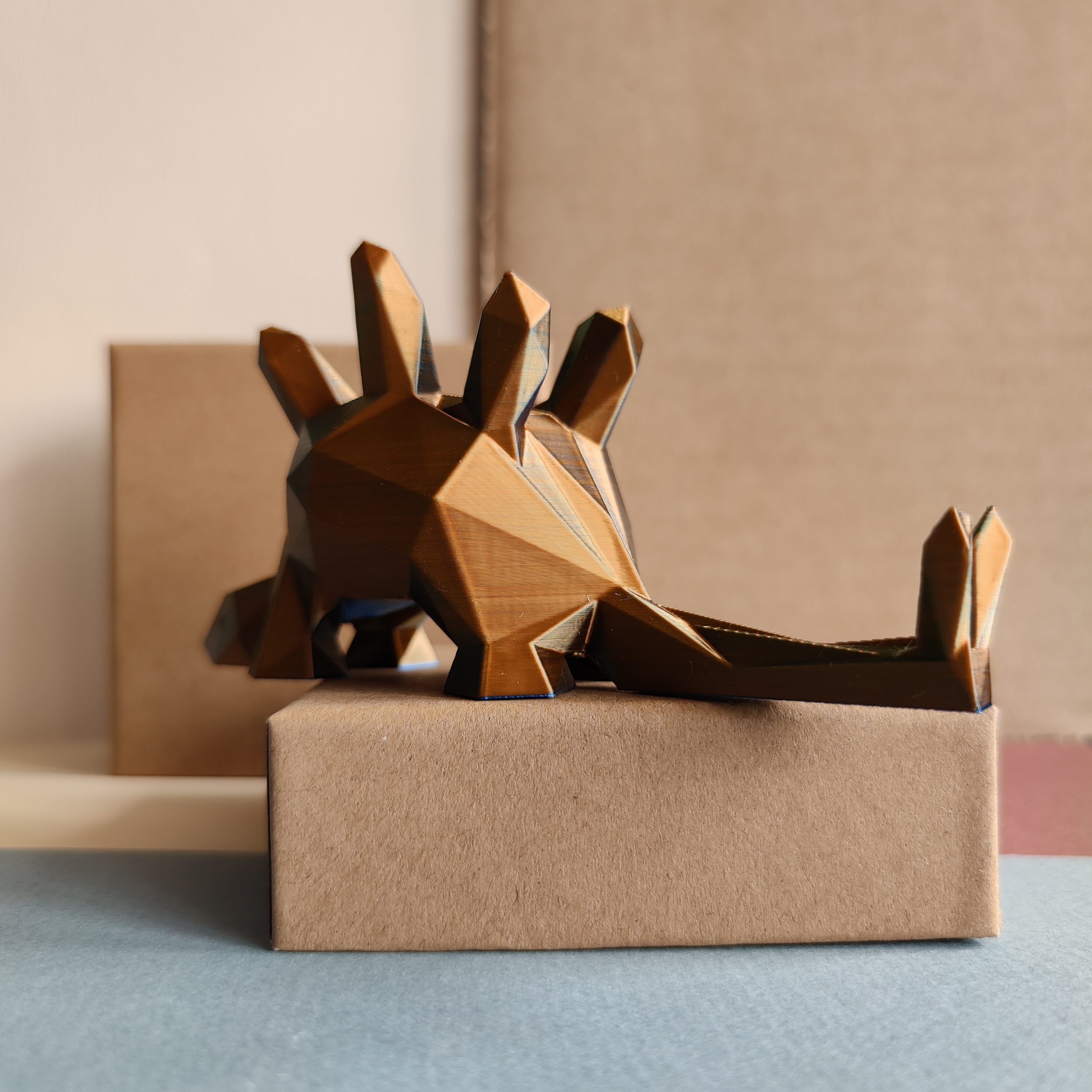 Miniatura 3 do modelo 3D Stegosaurus ring holder - Low Poly