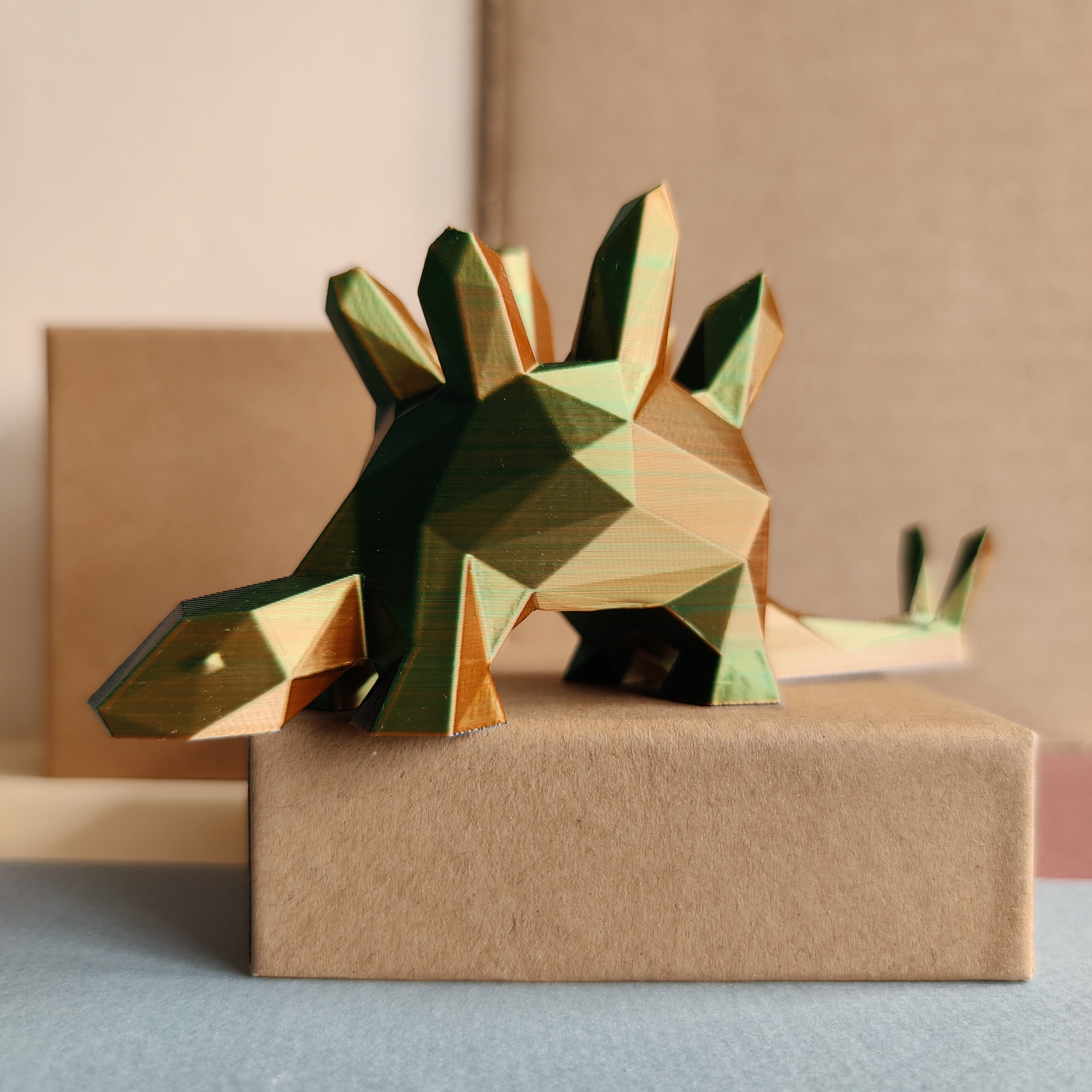 Miniatura 6 do modelo 3D Stegosaurus ring holder - Low Poly