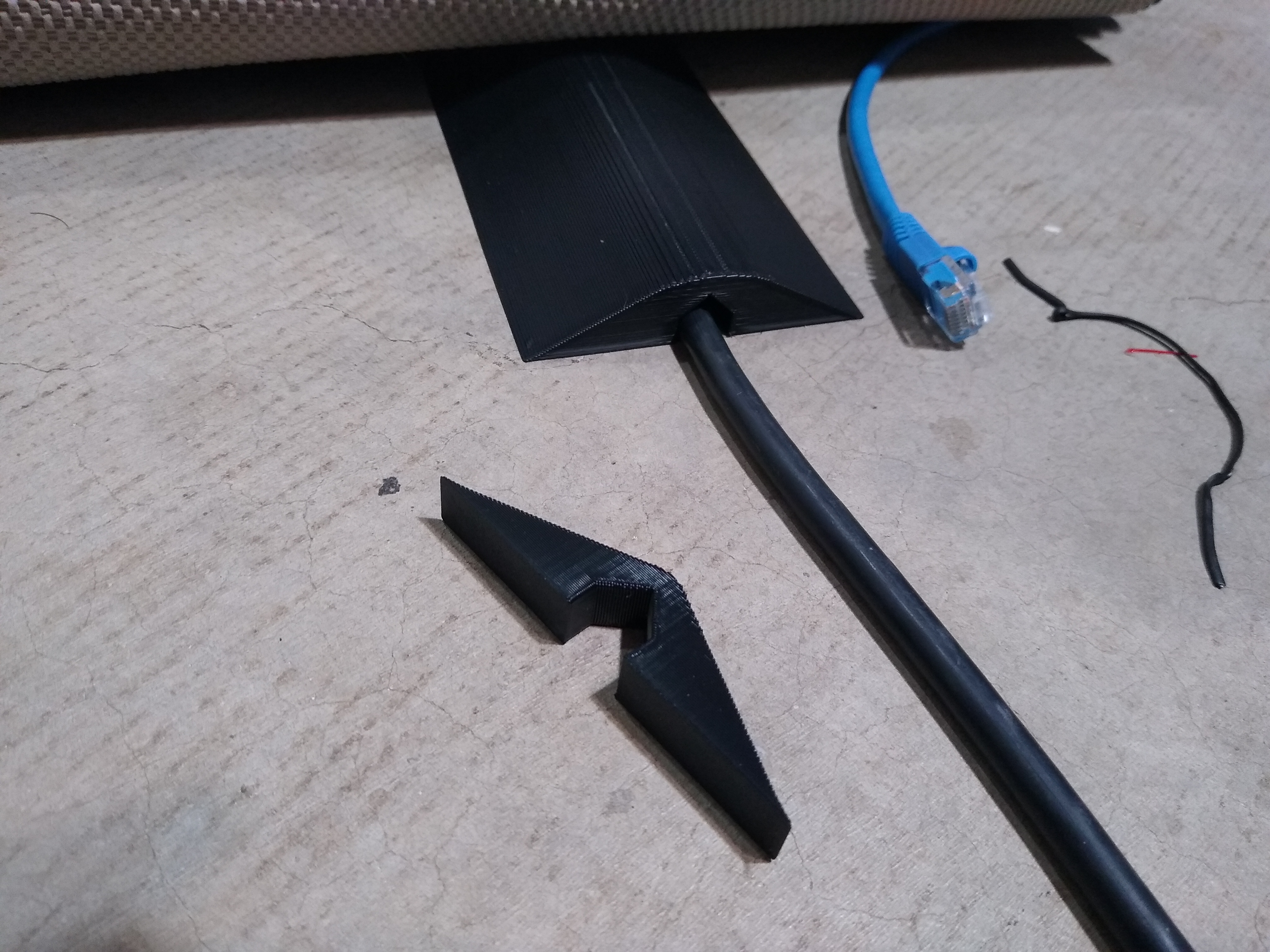 rounded floor cable protector or wire guard